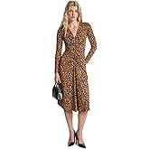 Michael Kors Womens Zip Ruched Midi Dress