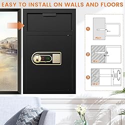 5.8 cu ft Large Fireproof Drop Safe Box for