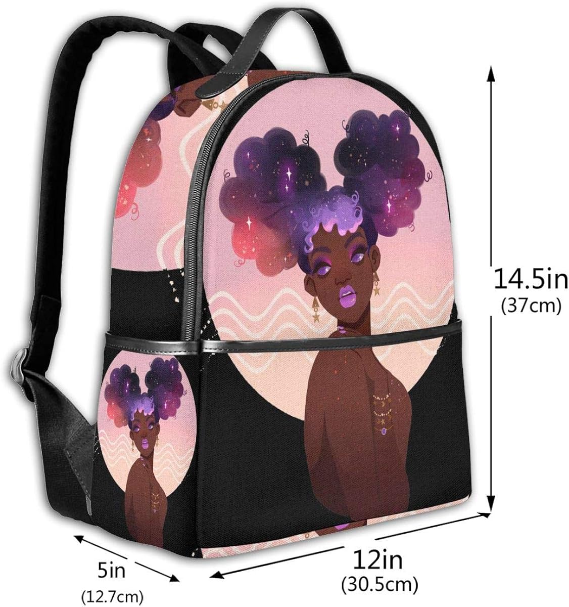 afro puff backpack