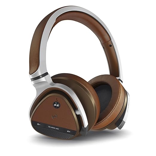 title=Creative Aurvana Platinum Cuffie senza Fili, Driver al Neodimio da 50 mm, NFC,