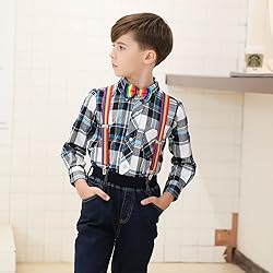 Kajeer Kids Suspender Bowtie Necktie Sets