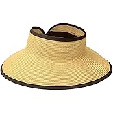 San Diego Hat Co. Womens Ultrabraid Visor with Ribbon Binding, and Sweatband