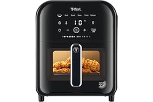 T-fal Infrared Air Fryer, Premium Infra-heat Technology, 7-in-1, 5L/ 5.3 QT, No-Preheating, Visible Window, 7 Cooking Program