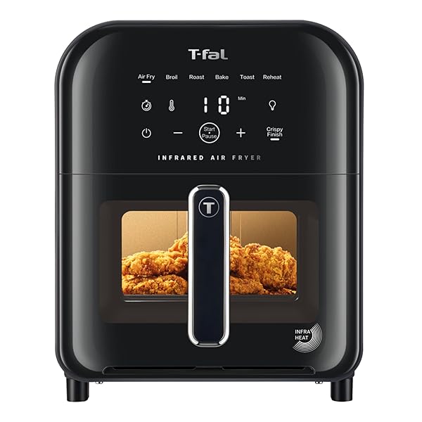 T-FAL INFRARED AIR FRYER, PREMIUM UNDERHEAT TECHNOLOGY, 5...