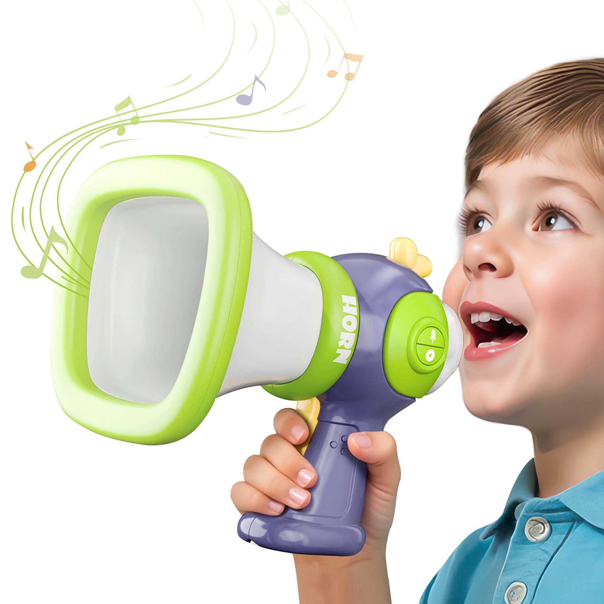 Photo 1 of iPlay, iLearn Kids Voice Changer Toy, Toddler Megaphone W/ Fun Sound Effect, Voice Changing Device Indoor Outdoor Play Novelty Toy, Birthday Party Stocking Gag Funny Gift 3 4 5 6 7 8 Year Old Boy Girl