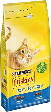 Friskies Croquettes Au Saumon Et Aux Legumes Pour Chat Adulte 2 Kg Amazon Co Uk Kitchen Home