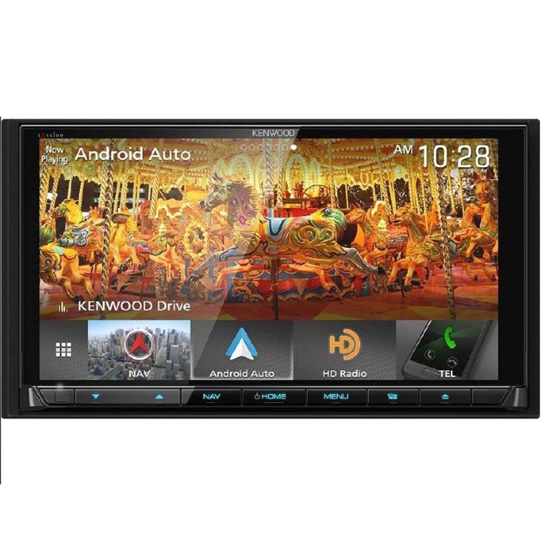 Kenwood eXcelon DNX995S 6.75 Inch DVD Navigation Receiver with CarPlay, Android Auto and Bluetooth
