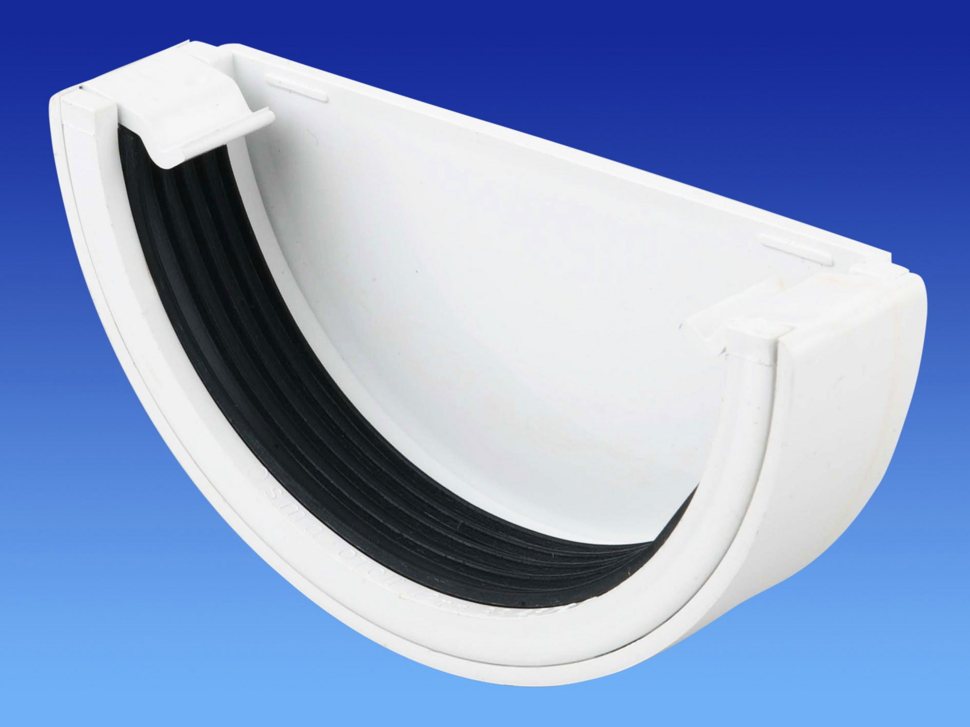 0T011W White Wavin OSMA Roundline Stopend External 112mm