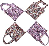 Eco Chic Lightweight Foldable Reusable Bag Ditsy Black RPET 15kg 560x380mm view 7