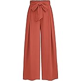 PRETTYGARDEN Women's Wide Leg Work Pants Business Casual High Waisted Loose Palazzo Trouser Summer Clothes
