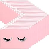 Tenare 100 Pcs Eyelash Makeup Bags Lash Bags for Clients eyelash aftercare Waterproof Plastic Toiletry Cosmetic Pouch with Zipper for Women Small Business Supplies 4 x 6 inch(EVA,Classic Style)