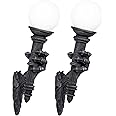 Design Toscano Blackfriar's Gate Wall Torchiere Lamp Set of Two