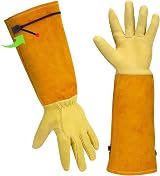 UneedMe Gardening Gloves Long Gauntlet Thornproof for Women Men