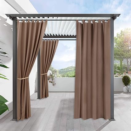 Amazon Com Ryb Home Outdoor Cabana Curtain Stain Proof Awning