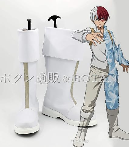 Amazon ボタン通販 Botan コスプレブーツ 靴 僕のヒーローアカデミア ヒロアカ 轟焦凍 とどろき しょうと ショート オーダーメイド可能 コスチューム イベント パーティー 変装 男性用26cm コスプレ 仮装 通販