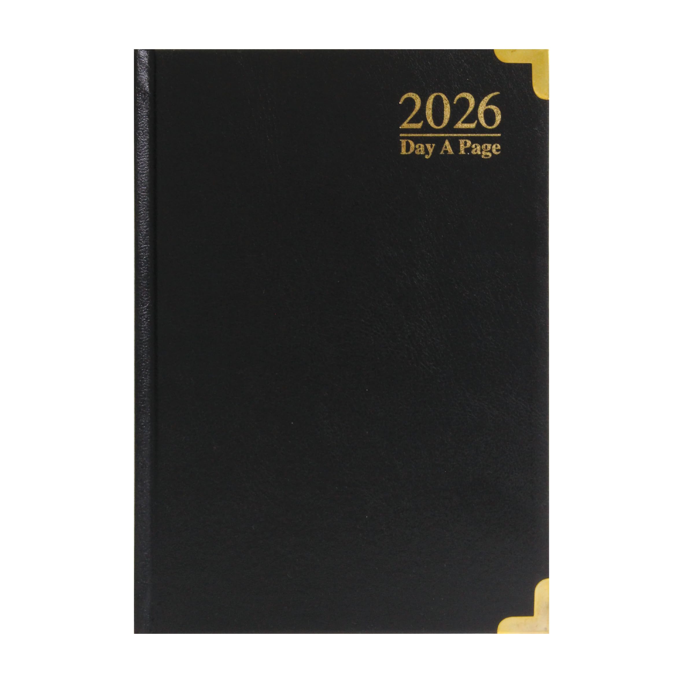 ZYBUX - A5-2026 Diary Day a Page with Half Page Saturday and Sunday (Black)