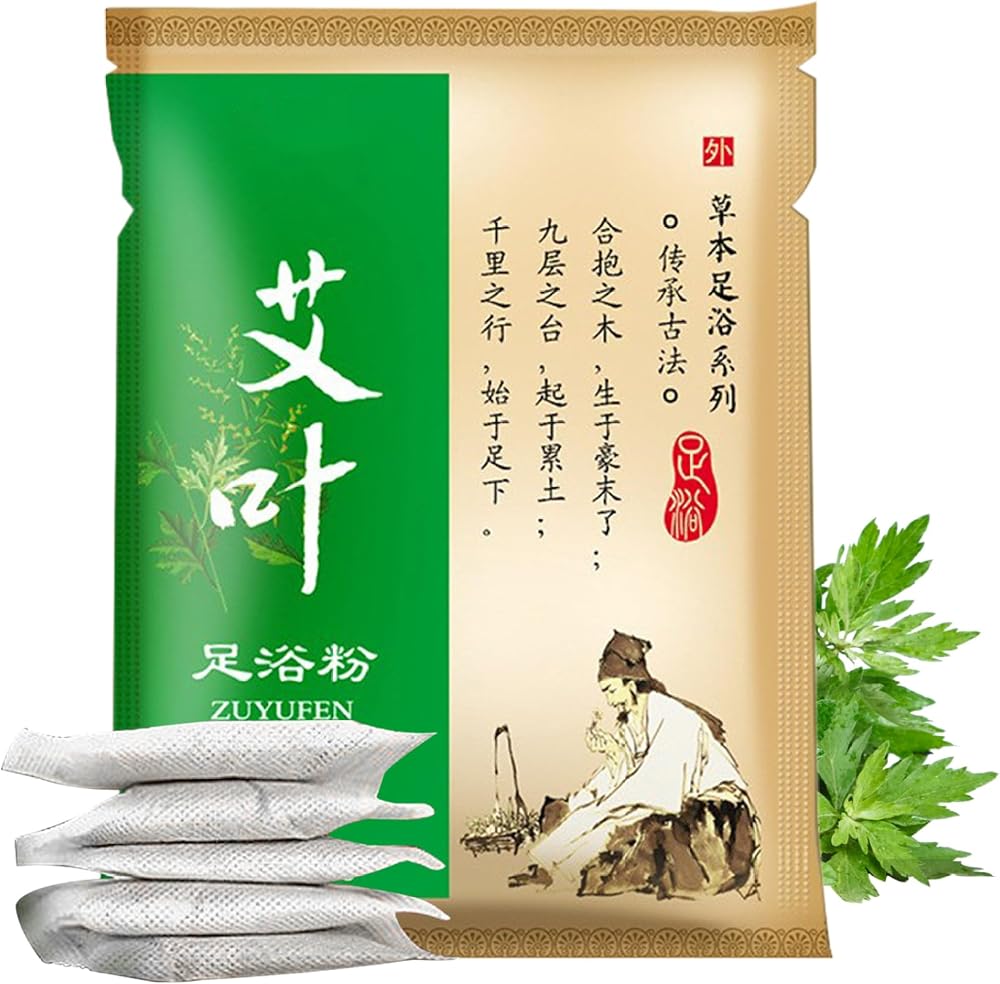 Comebachome Mugwort Powder Foot Soak 100 Bags Natural Herbal Relaxing Foot Bath