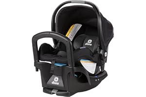 Diono LiteClik 30 R SafePlus Infant Car Seat and Base, Rear-Facing for Infants 4-30lbs, SafePlus Engineering, with Infant Insert, UPF 50+ Sunshade (Black)