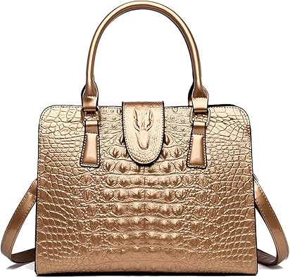 Amazon Tisdaini レディースハンドバッグ 斜めかけバッグ ブランド おしゃれ ショルダーバッグ ビジネスバッグ トートバッグ ゴールド Tisdaini ハンドバッグ