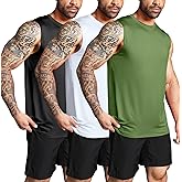 Boyzn Men's 3 Pack Workout Tank Tops Gym Athletic Muscle Tee Bodybuilding Fitness Sleeveless T-Shirts