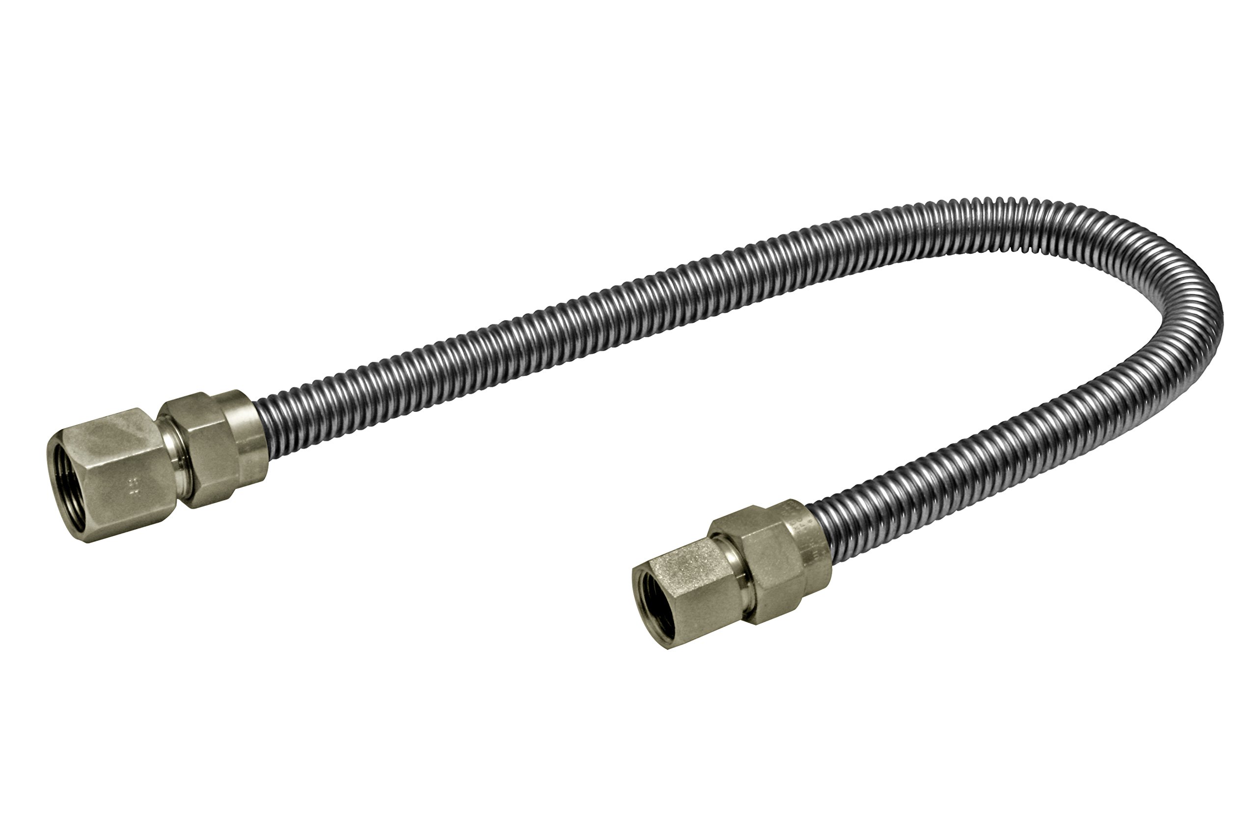 CSA Approved Flextron FTGCSS3830F 30 Inch Flexible Gas Line Connector with 1/2 Inch Outer