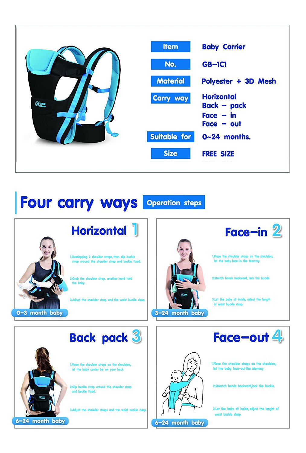 elenker baby carrier