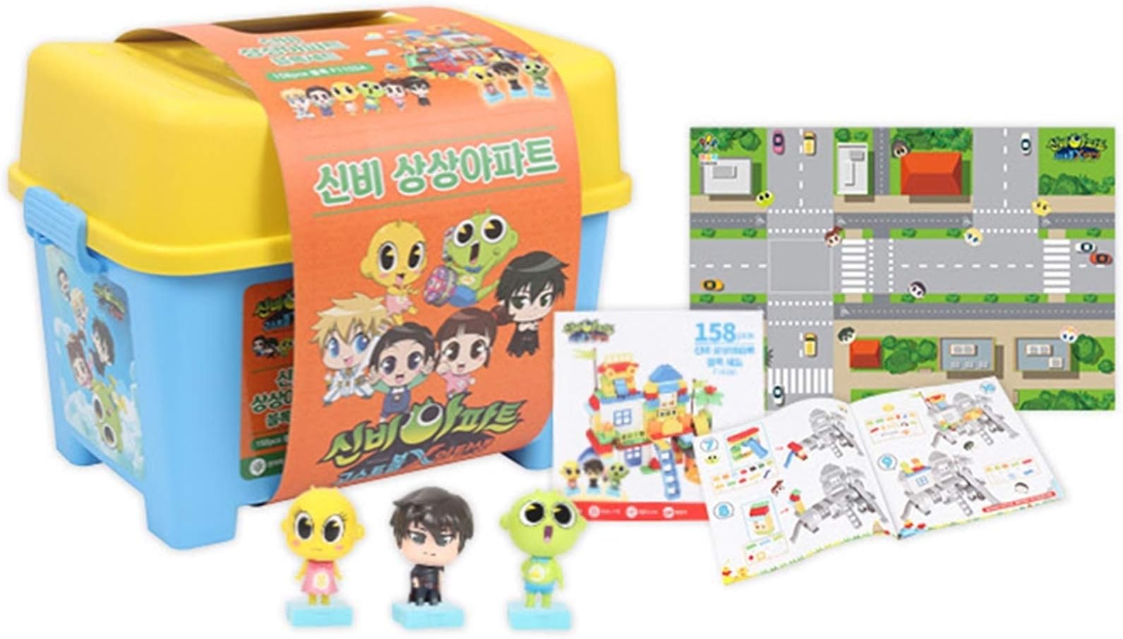 Renzulli Edutainment Shinbi Sang Sang Apartment Toy Block Set 159 Piece F1103A