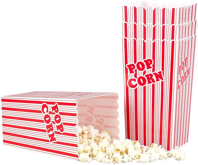 Infactory Popcorn Becher 4er Set Wiederverwendbare Popcorn Boxen 2 Liter Rot Weiss Gestreift Popcorn Becher Kunststoff Amazon De Spielzeug
