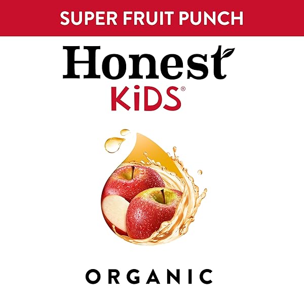 HONEST KIDS, ORGANIC SUPER FRUIT PUNCH, 6.75 FL OZ POUCHES, 8 PACK