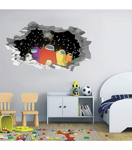 Among Us Beach Towel Bundle - 27x54 Inch Microfiber Towel With Stickers & Door Hanger For Kids - View #6
