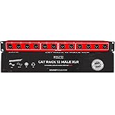 Sound Tools CAT Rack Male XLR Stage Box &ndash; EtherCON &amp; XLR Connectors | 12-Channel Analog Audio Over Shielded CAT Cable &ndash; Modular Rackmount Splitter for Studio, Live Sound &amp; Broadcast Use