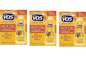 ALBERTO VO5 Vo5 Hot Oil Therapy Treatment 2 Count 0.5 Ounce (14ml) (3 Pack)