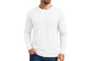 Boladeci Men's Thermal Underwear Tops Fleece Lined Base Layer Long Sleeve Shirts for Cold Weather