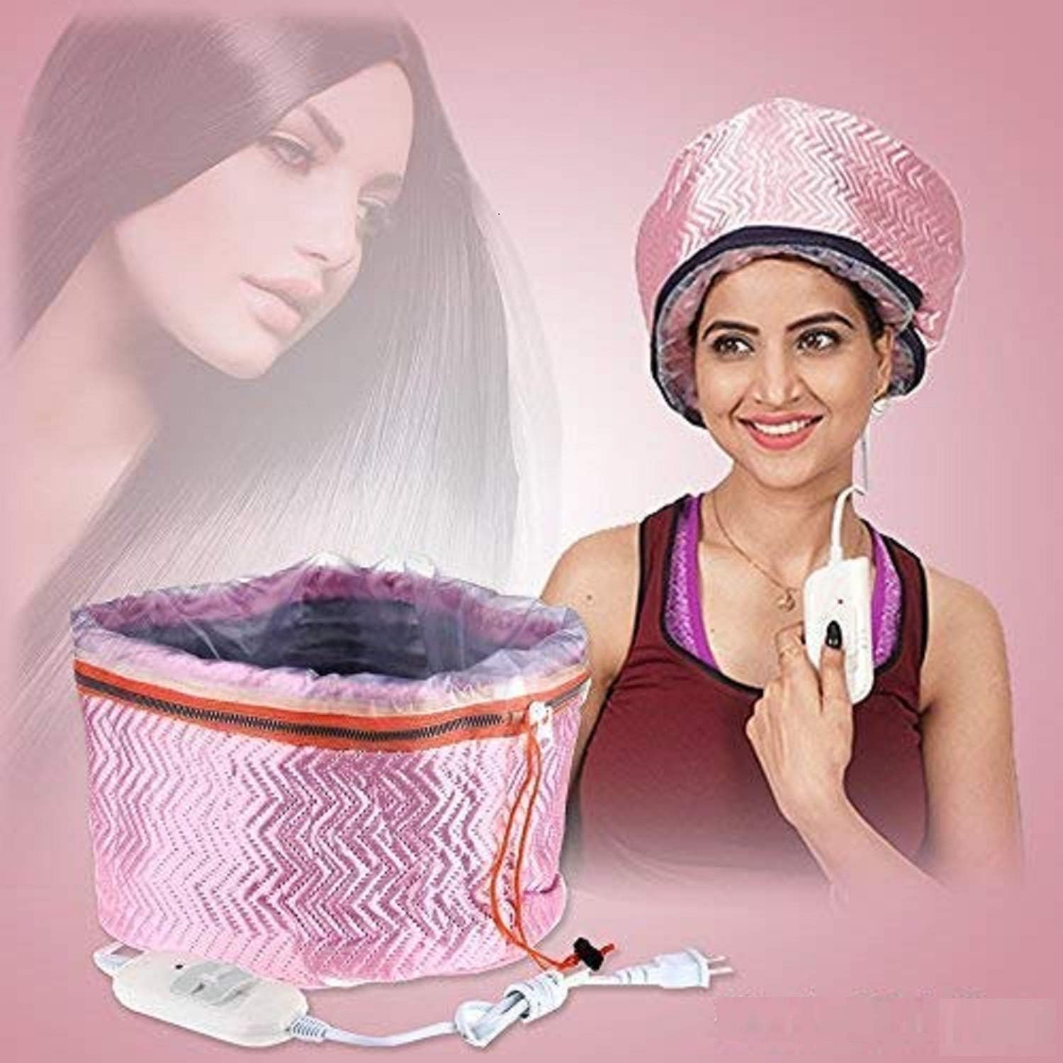 HNESS Hair Care Thermal Head Spa Cap Treatment with Beauty Steamer Nourishing Heating Cap, Spa Cap For Hair, Spa Cap Steamer For Women, spa cap steamer, heating cap for spa (Multi Colour)