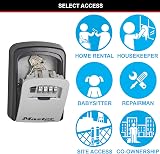 Master Lock Key Safe 5401EURD Wall Mounted Medium Aluminium Weather Resistant view 5