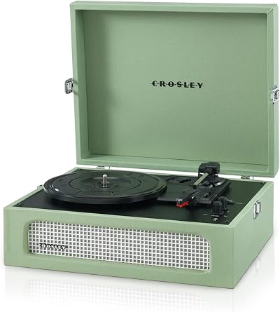 Crosley Voyager Bluetooth 3-Speed Portable Turntable Sage