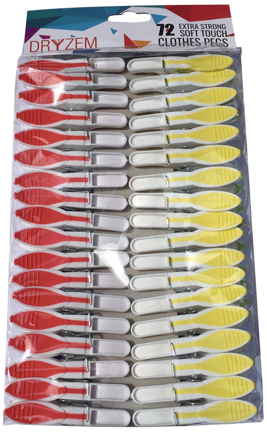 DRYZEM Premium Pegs Extra Strong Clothes Pegs With Soft Grip Extra