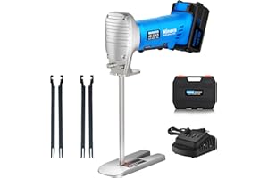 MINOVA Brushless Foam Rubber Cutter 8” Kit 4.0Ah 18V, Cutting of All Densities of Rubber, upholstery foam cushion & Flexible Plastic Foam, Heavy-Duty Cutting Tool (Cordless)