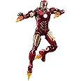 LonullyMege 7 inch Light Up Ironman Action Figure-2022 New Released Exquisite Painting All Joints Movable Collection Mark Doll-Light with Chest and Eyes (LED MK4)