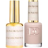 DND Gel Nail Polish Duo, Pink Nude | Matching UV/LED Gel Polish &amp; Air Dry Lacquer Set, Chip-Free Long Lasting Pink Nude Nail Color, Easy Soak Off Removal