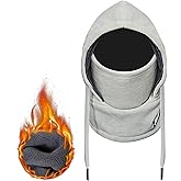 Balaclava Winter Face Mask: Thermal Polar Fleece Hood Windproof Ski Mask for Men Women, Convertible Warm Face Cover Hat Scarf