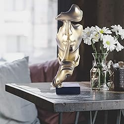 aboxoo Thinker Statue, Silence is Gold Abstract Art