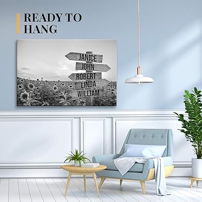canvas personalized wall art
