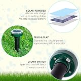 ONEVER Solar Mole Repellent 4 Pack Ultrasonic Pest Deterrent Waterproof view 3