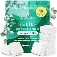 Eucalyptus Mint Shower Steamers Aromatherapy 18 Pack - Stocking Stuffers for Men, Women, Mom, Christmas Gifts & Birthday Gift