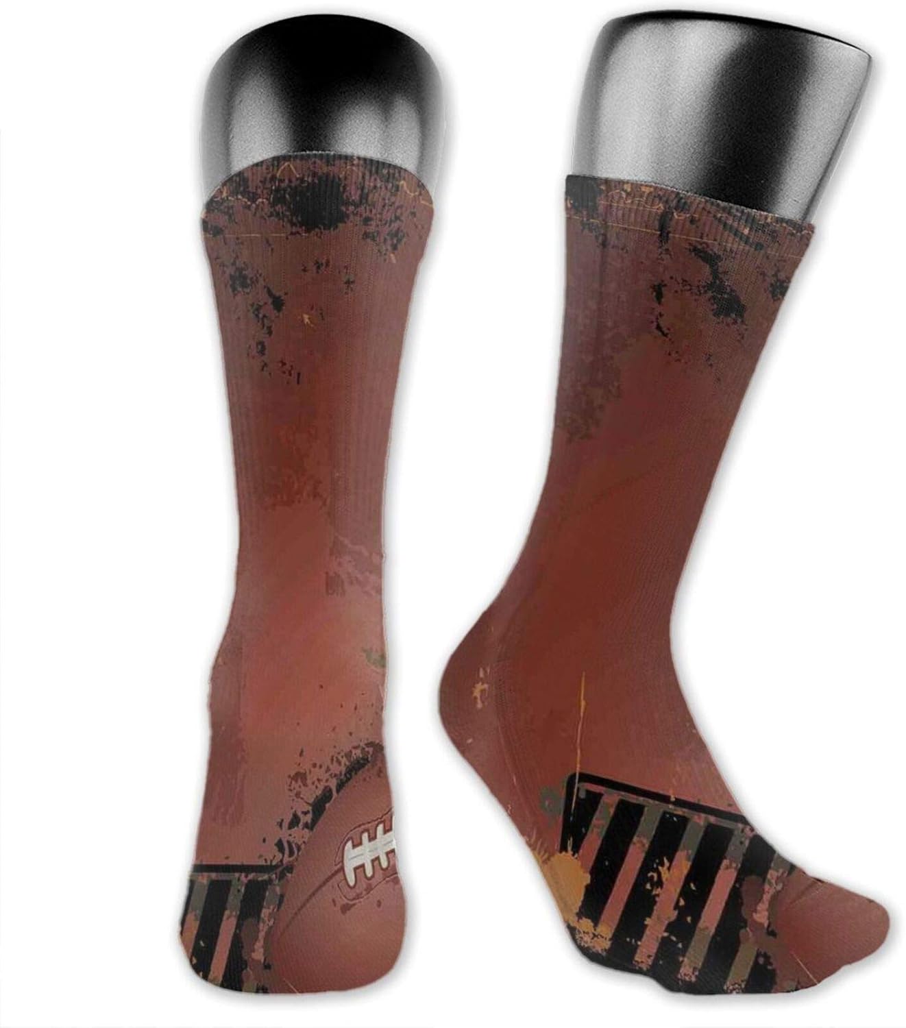 Socks Cute Funny Cotton For Summer,Maroon Grunge Rugby Theme With Game