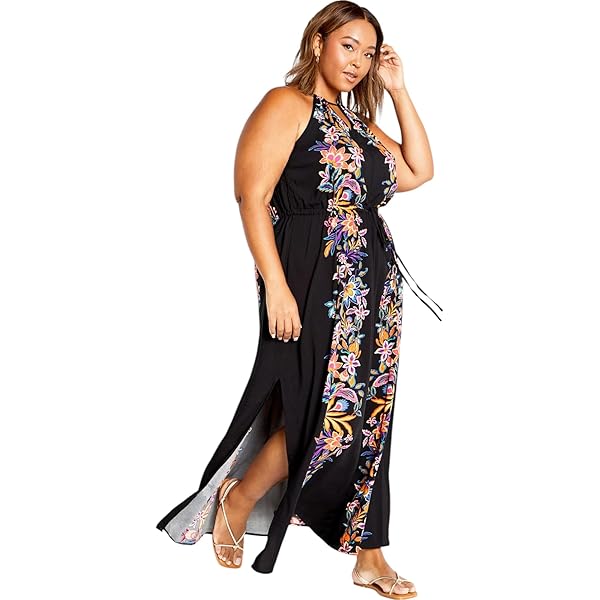 knee length dresses for ladies Sunset Beauty Ombre Backless Maxi Dress – Ellesh Couture main image 0
