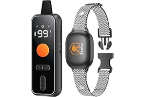 Saulcy Dog Training Collar - Shock with 1000Ft Remote, Waterproof E for Dogs 3 Modes, Shock, Vibration, Beep, Rechargeable Electric Small Medium Large