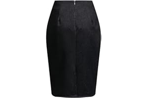 Frostluinai Plaid Skirts for Women Ladies Vintage High Waisted A-line Bodycon Pencil Midi Skirts Business Pencil Skirt