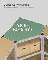 SONGMICS Corner Shelf 5-Tier Heavy Duty Garage Shelving Unit 2625 kg view 5